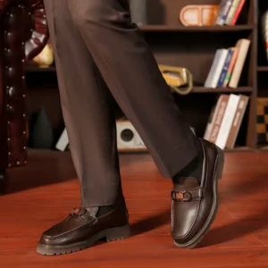 Men High Quality Leather Formals